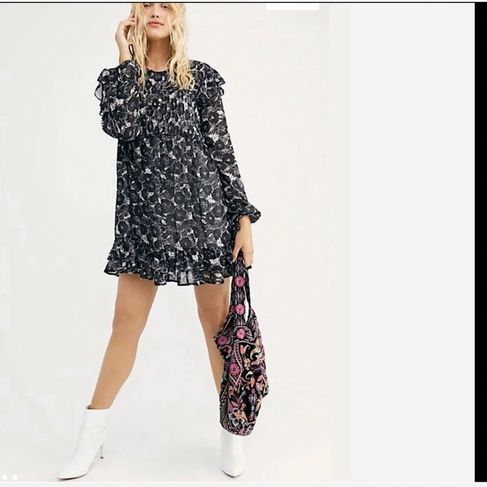 NWT Free People mini Dress tunic. Size S - Picture 1 of 15